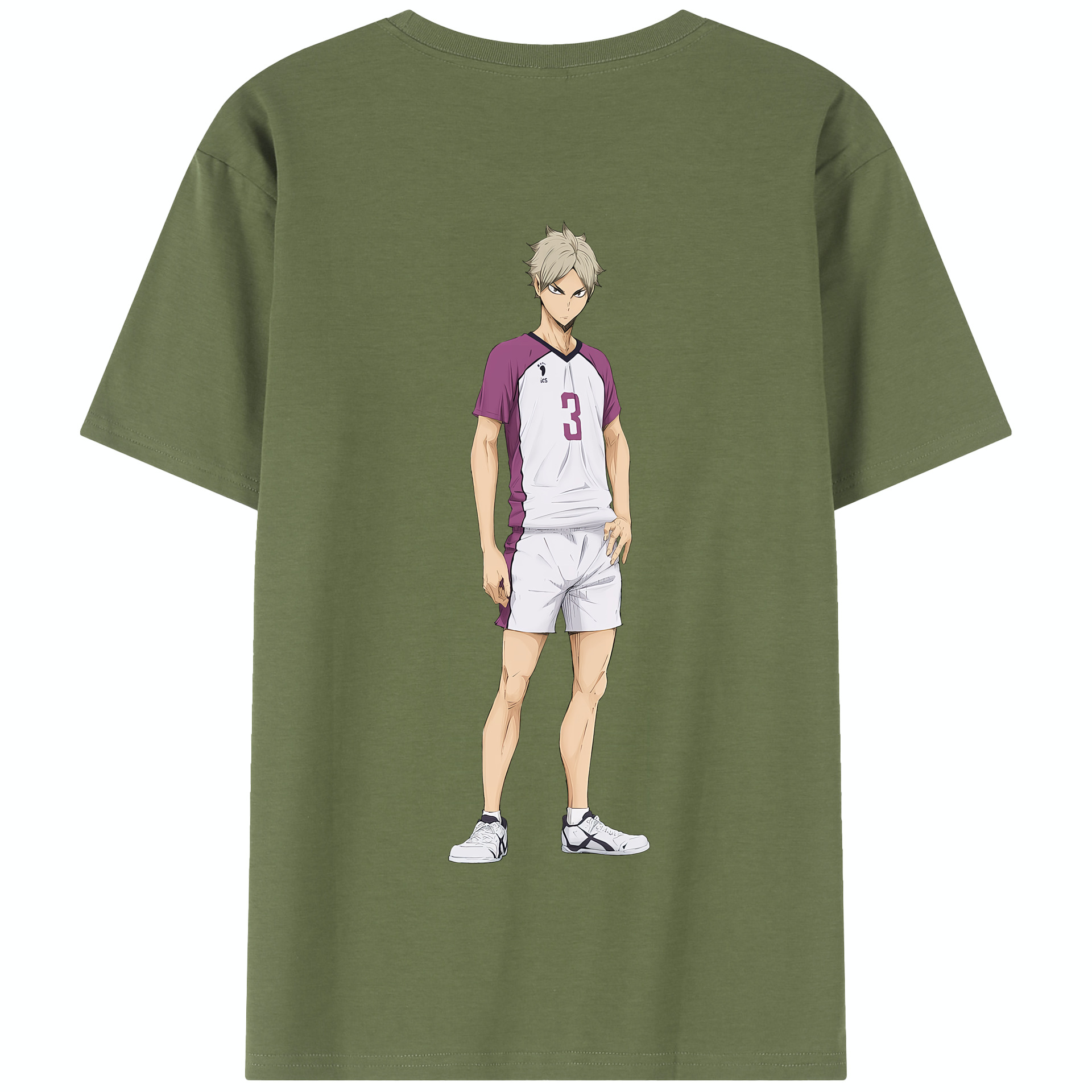 （画像用） ハイキュー!! Haikyu!! 綿100％半袖Tシャツ（背面プリント）